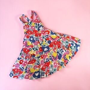 Hanna Andersson Multicolor Floral Twirl Dress sz 3T